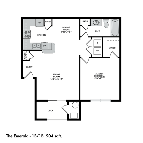 The Crossings at Chapel Hill Emerald Floor Plan